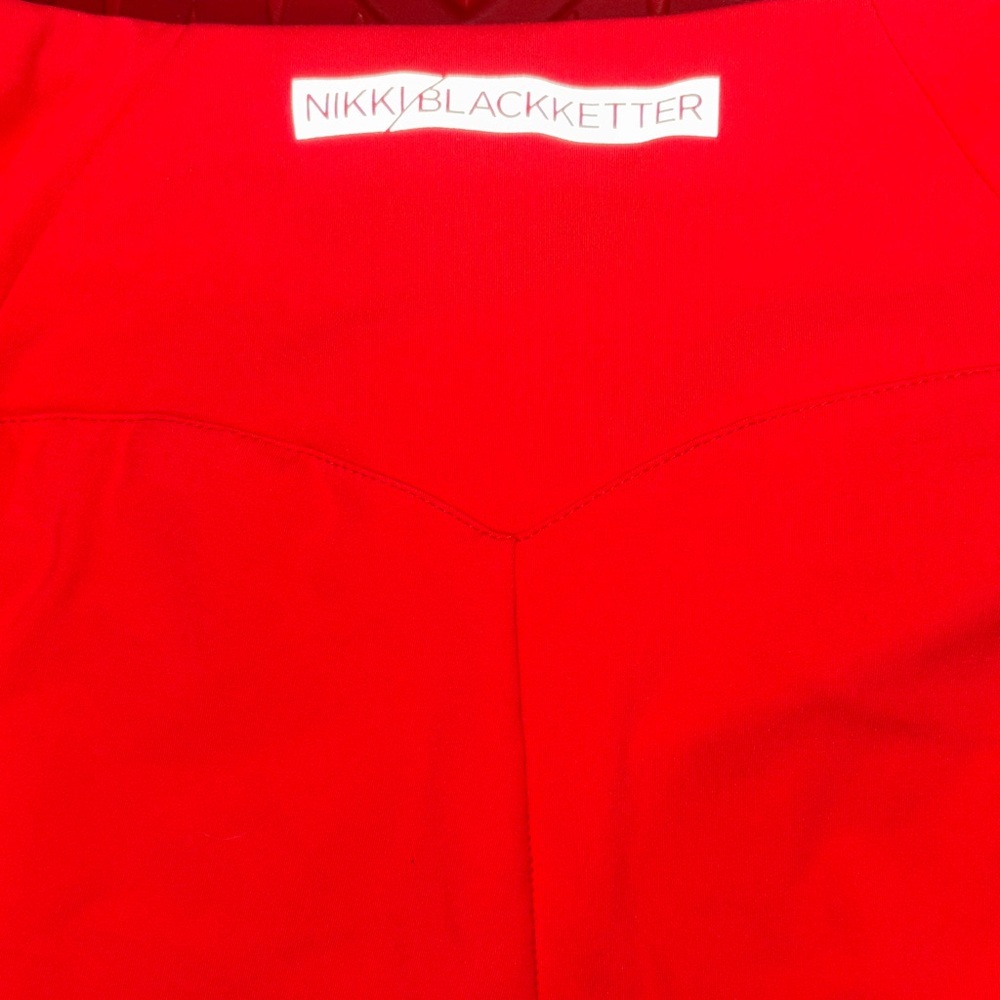 Gymshark Women's Leggings - Red and Coral - Picture 4 of 5